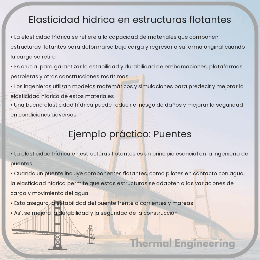Elasticidad Hídrica en Estructuras Flotantes