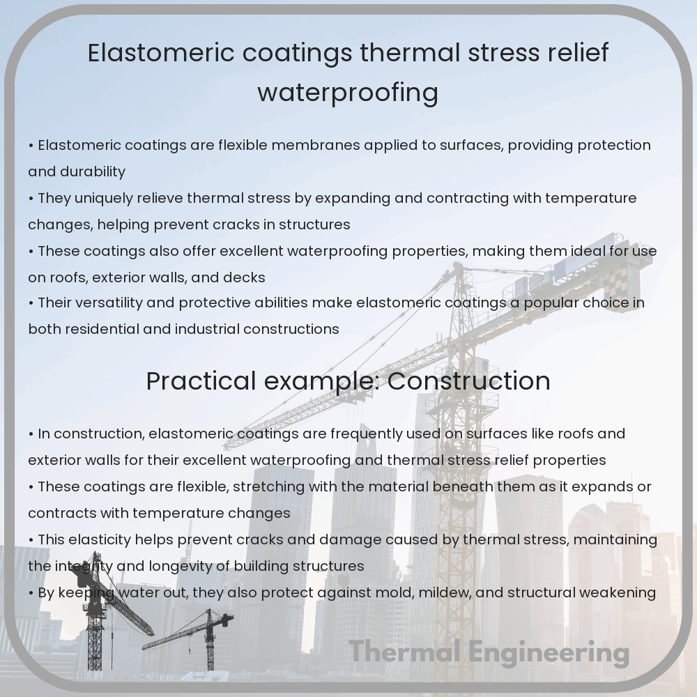 Elastomeric Coatings | Thermal Stress Relief, Waterproofing