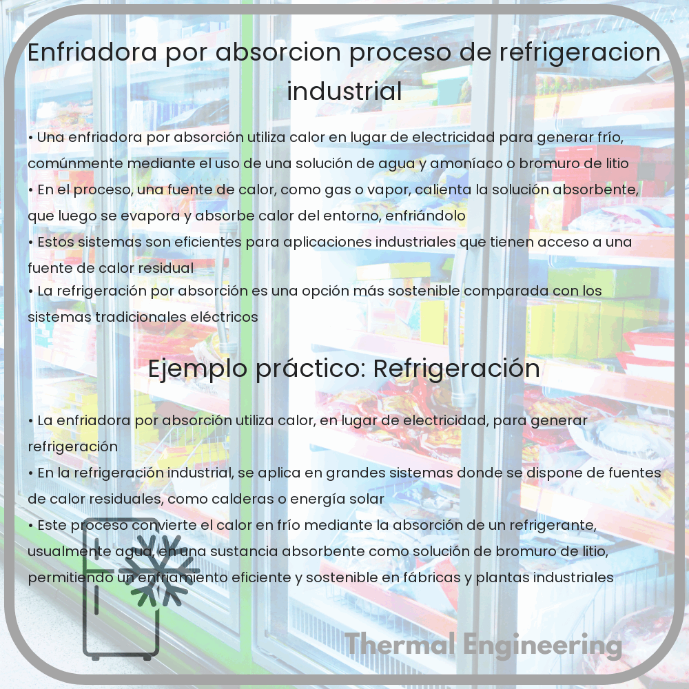 Enfriadora por Absorción | Proceso de Refrigeración Industrial
