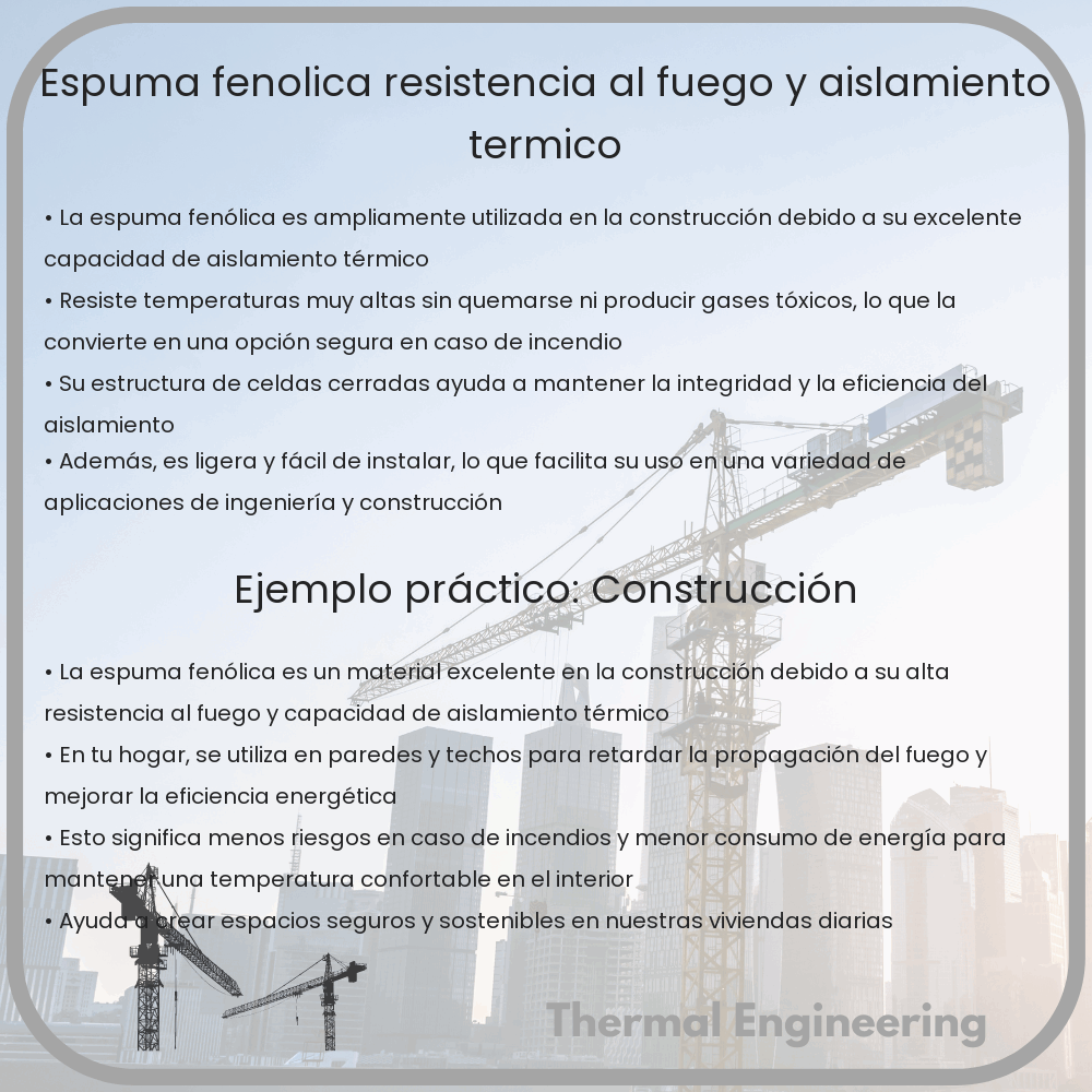 Espuma Fenólica | Resistencia al Fuego y Aislamiento Térmico