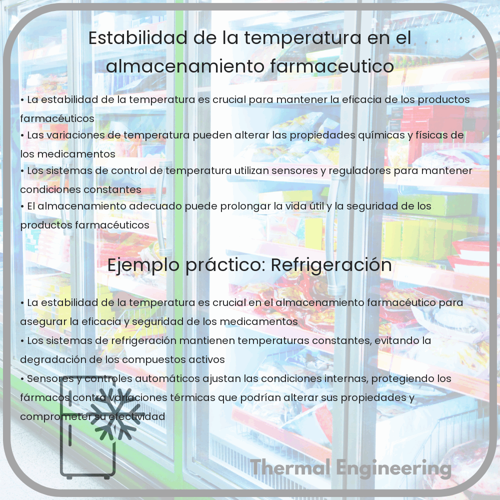 Estabilidad de la temperatura en el almacenamiento farmacéutico
