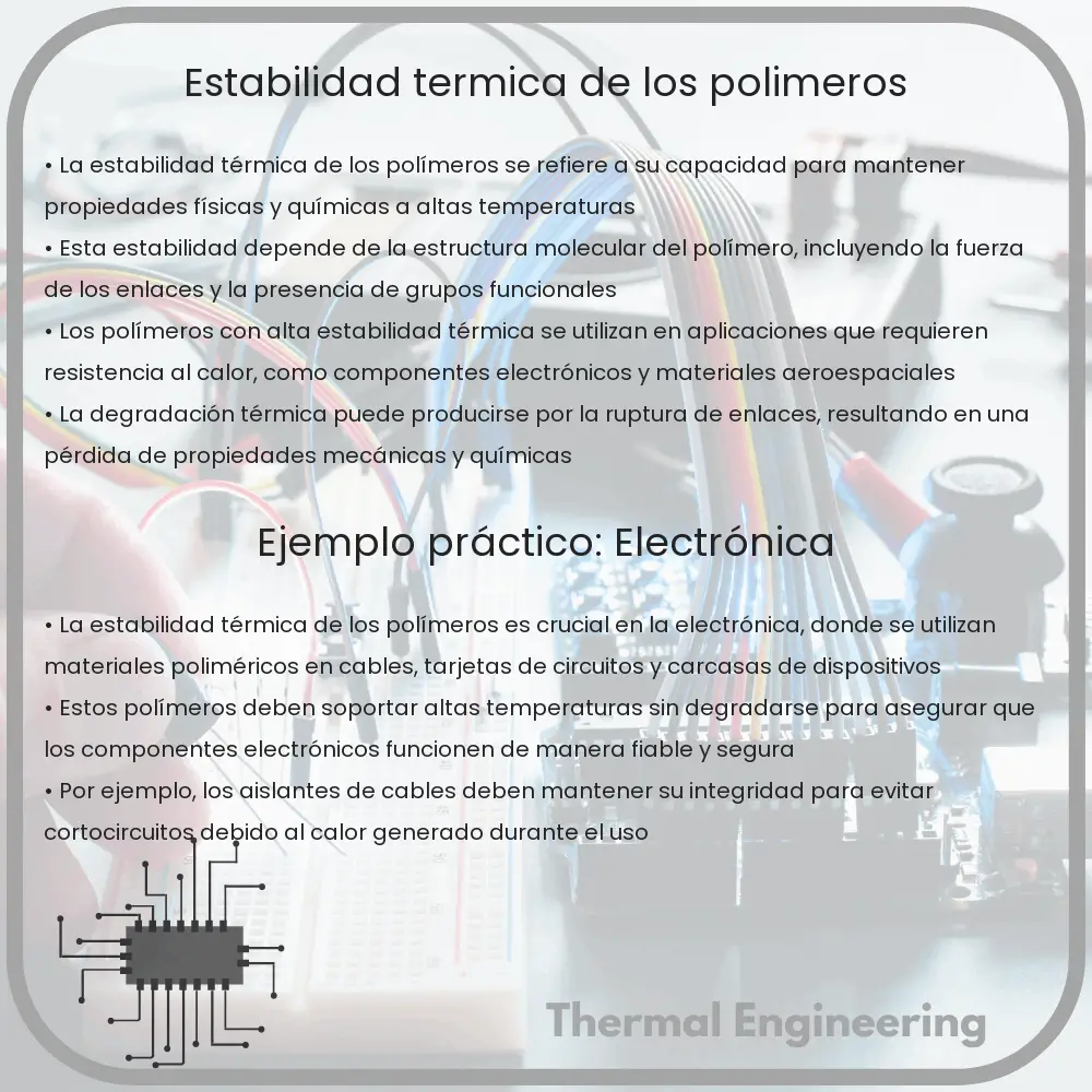 Estabilidad térmica de los polímeros