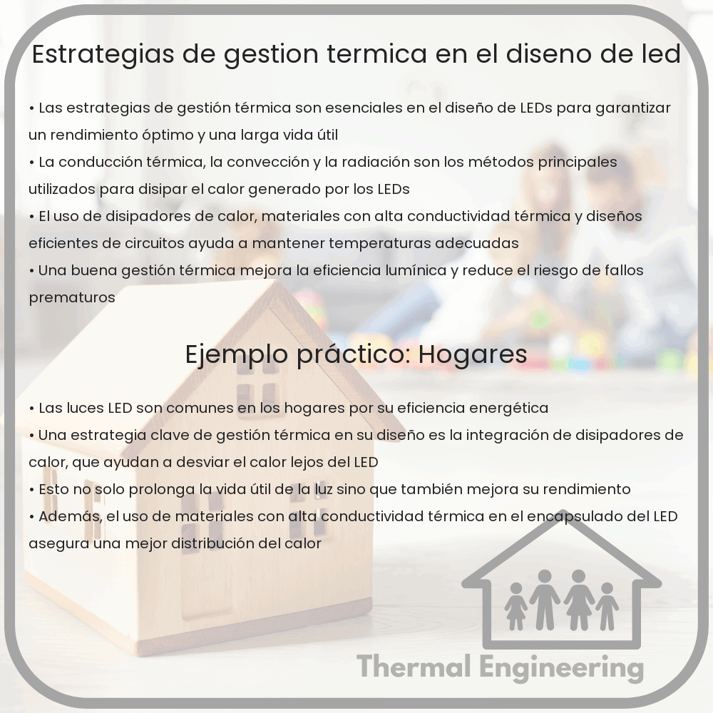 Estrategias de gestión térmica en el diseño de LED