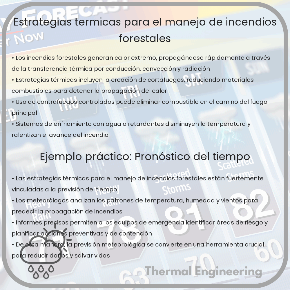 Estrategias térmicas para el manejo de incendios forestales