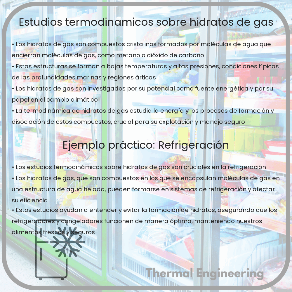 Estudios termodinámicos sobre hidratos de gas