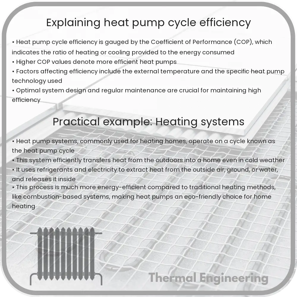 Explaining Heat Pump Cycle Efficiency