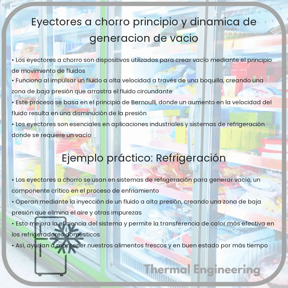 Eyectores a Chorro | Principio y Dinámica de Generación de Vacío