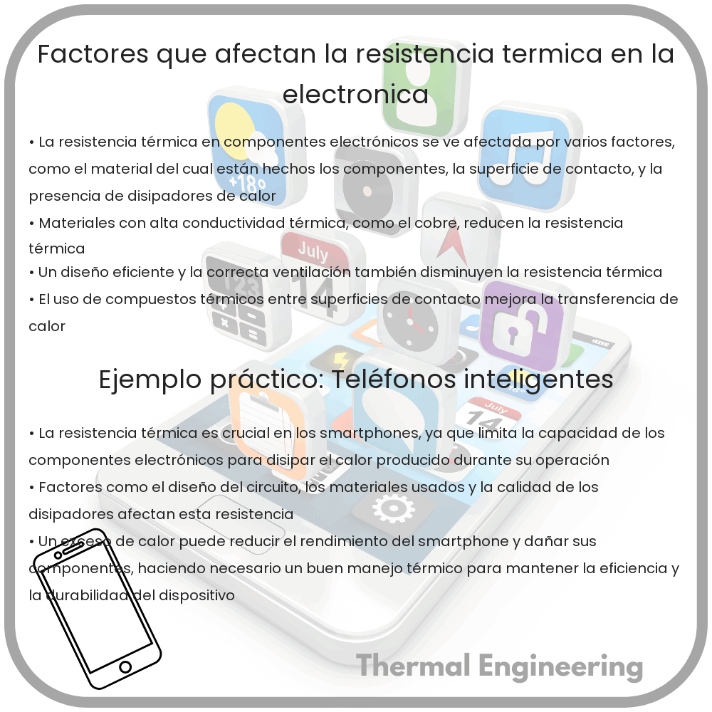 Factores que afectan la resistencia térmica en la electrónica