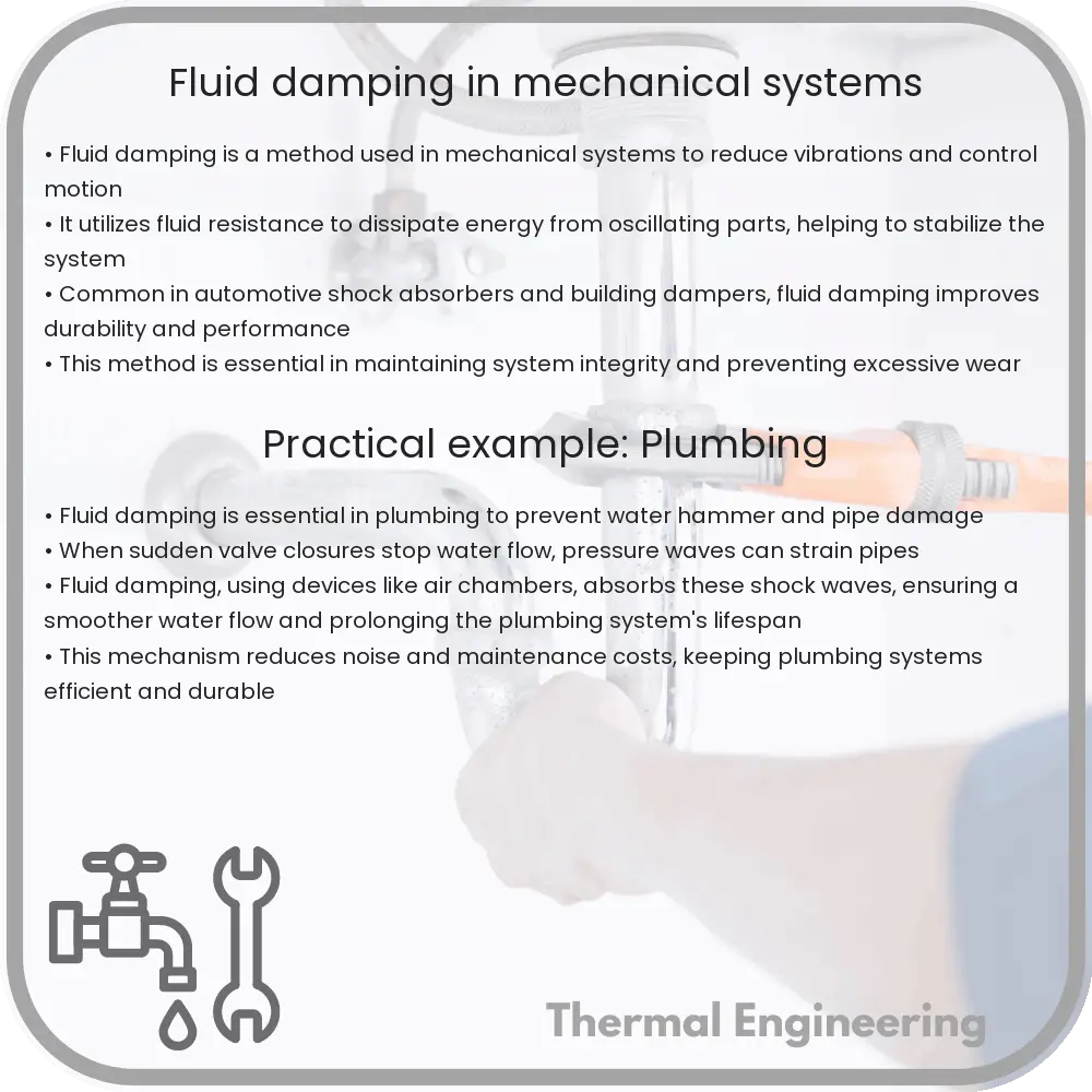 Fluid damping in mechanical systems