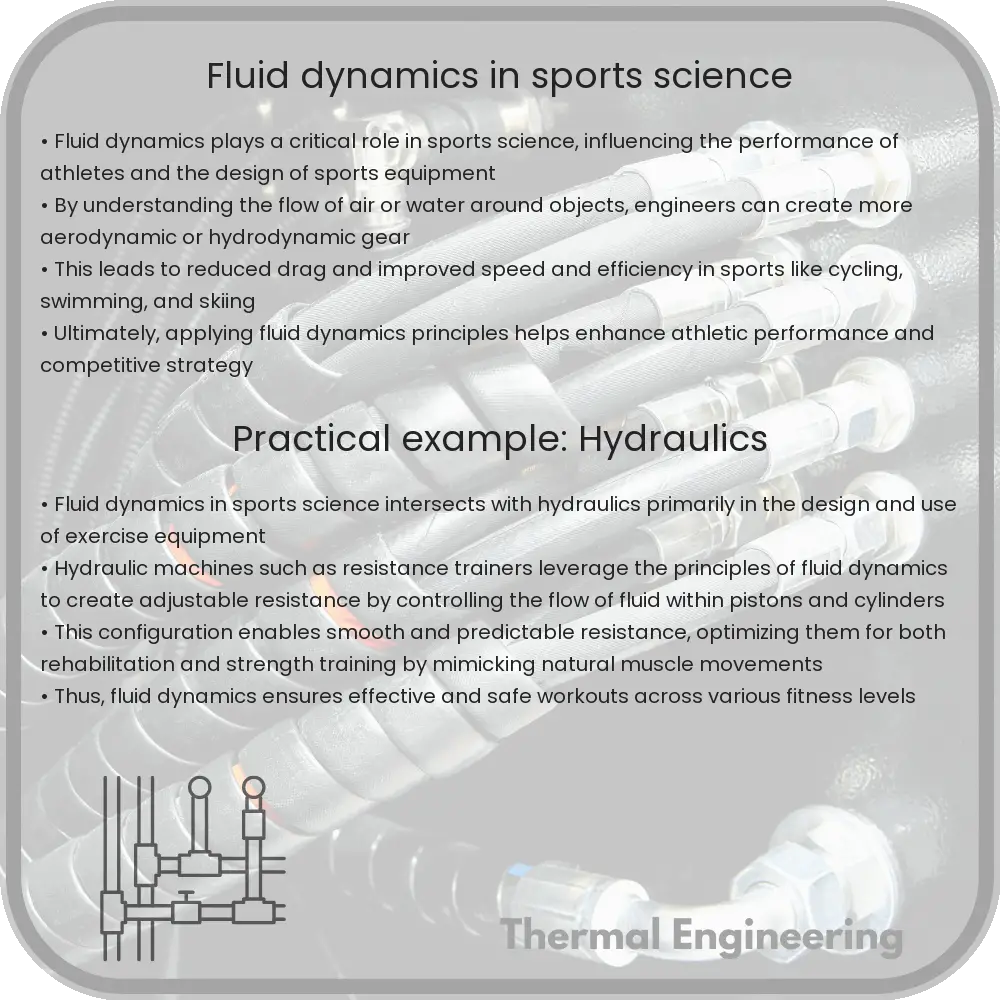 Fluid dynamics in sports science