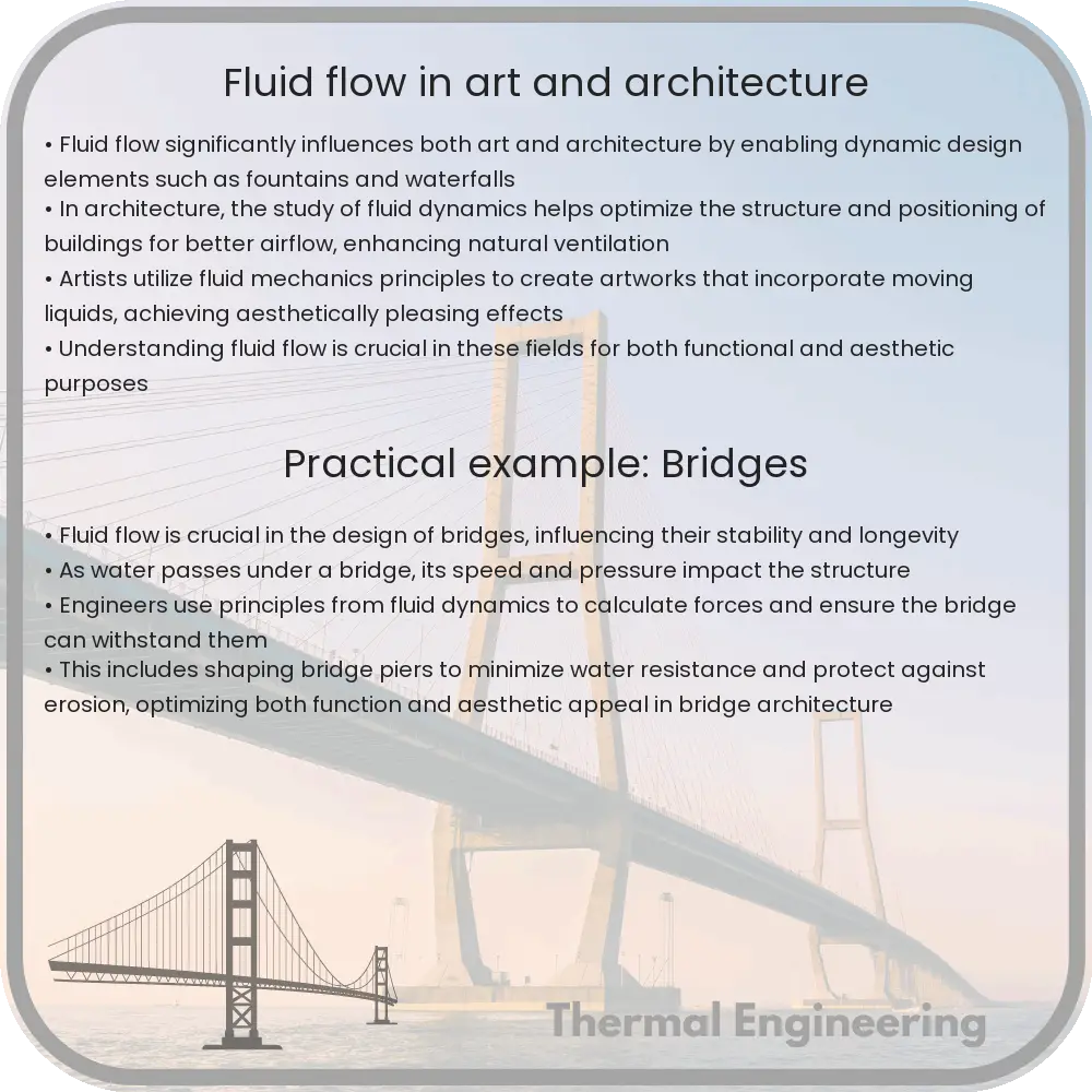 Fluid flow in art and architecture