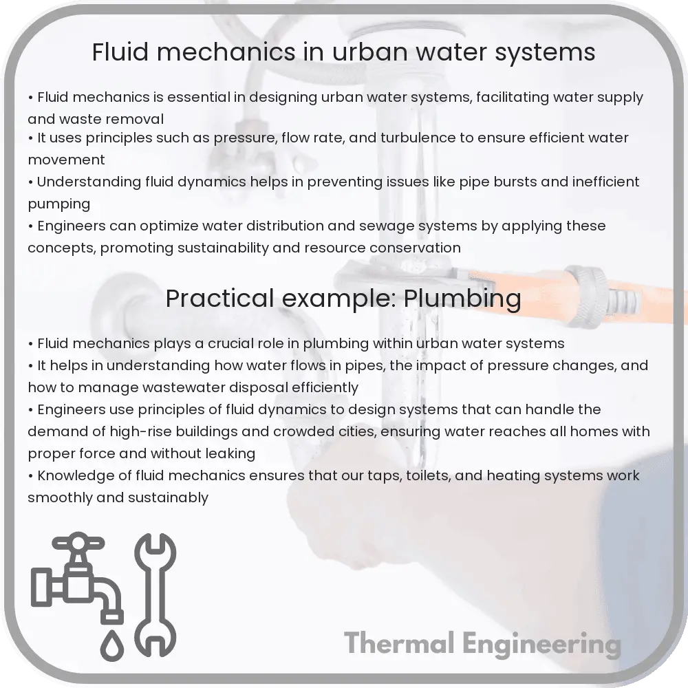 Fluid Mechanics in Urban Water Systems