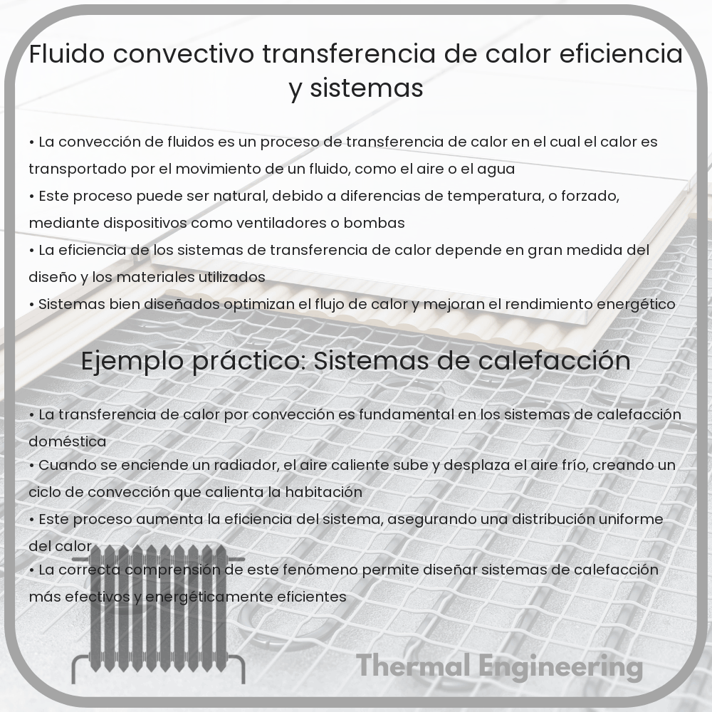Fluido Convectivo | Transferencia de Calor, Eficiencia y Sistemas