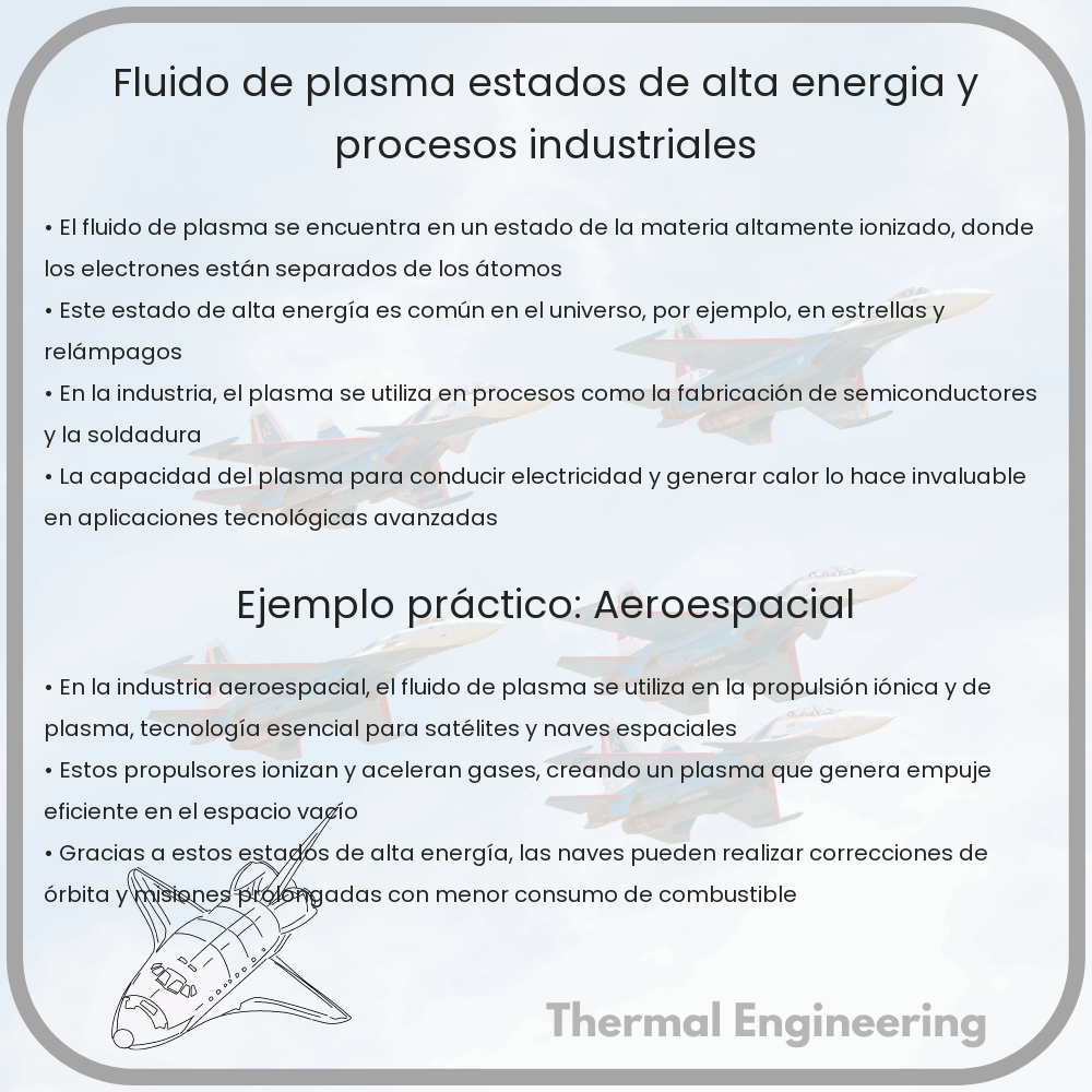 Fluido de Plasma | Estados de Alta Energía y Procesos Industriales