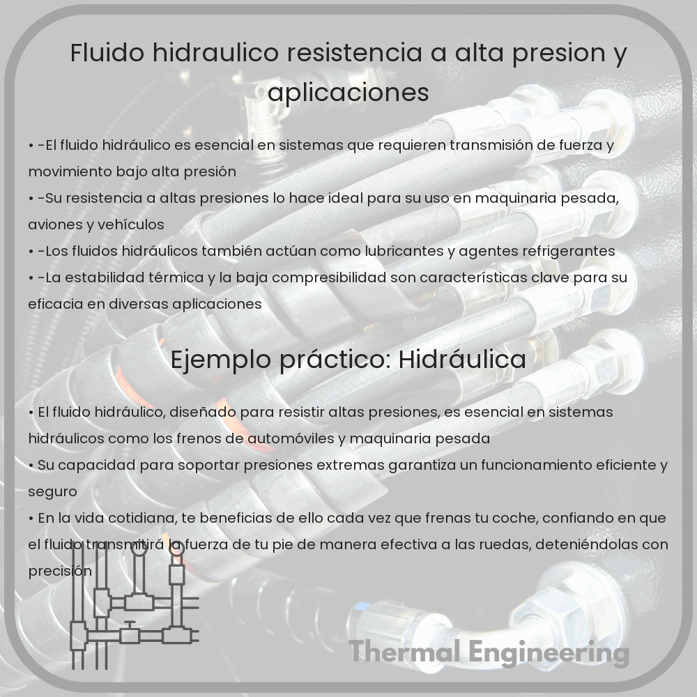Fluido Hidráulico: Resistencia a Alta Presión y Aplicaciones