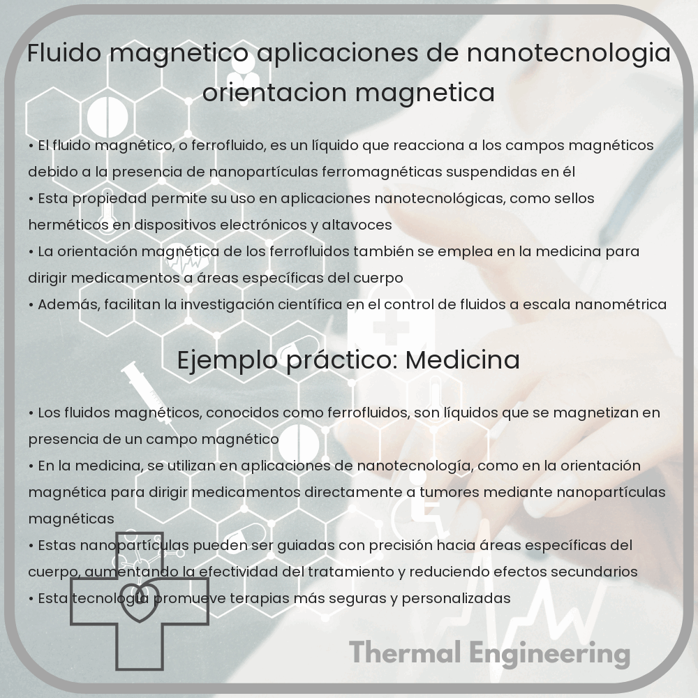 Fluido Magnético | Aplicaciones de Nanotecnología, Orientación Magnética