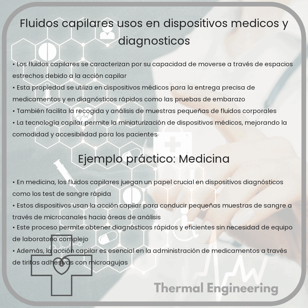 Fluidos Capilares | Usos en Dispositivos Médicos y Diagnósticos