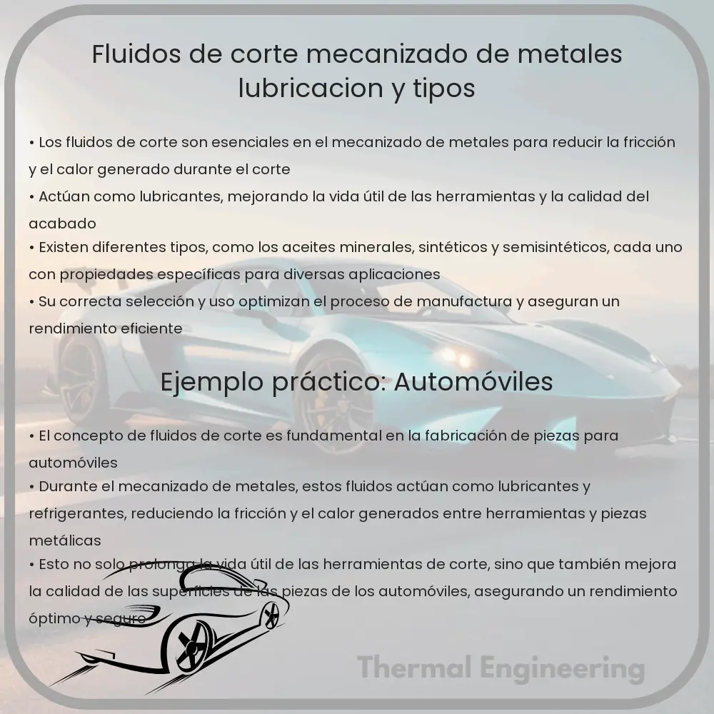 Fluidos de Corte | Mecanizado de Metales, Lubricación y Tipos