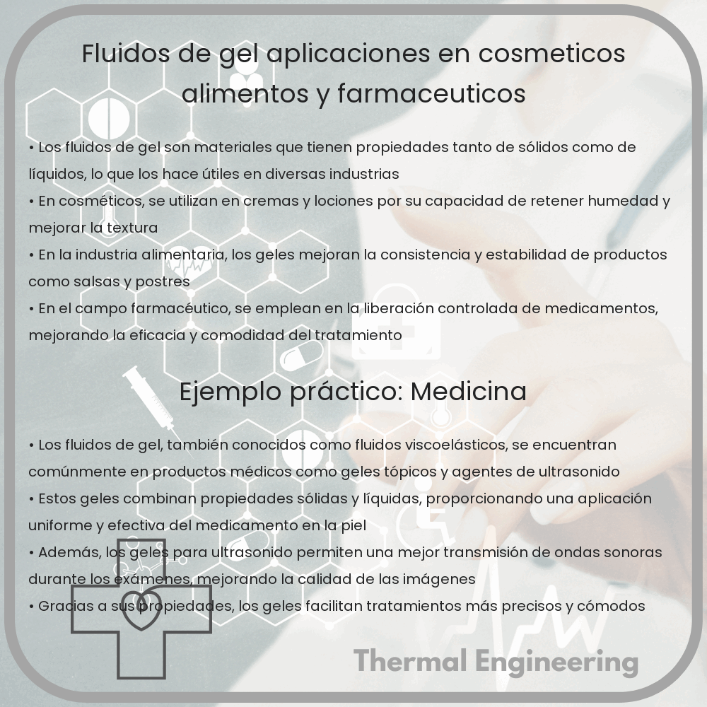 Fluidos de Gel | Aplicaciones en Cosméticos, Alimentos y Farmacéuticos