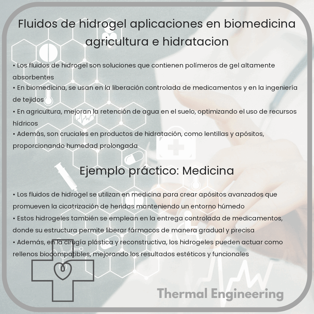 Fluidos de Hidrogel | Aplicaciones en Biomedicina, Agricultura e Hidratación