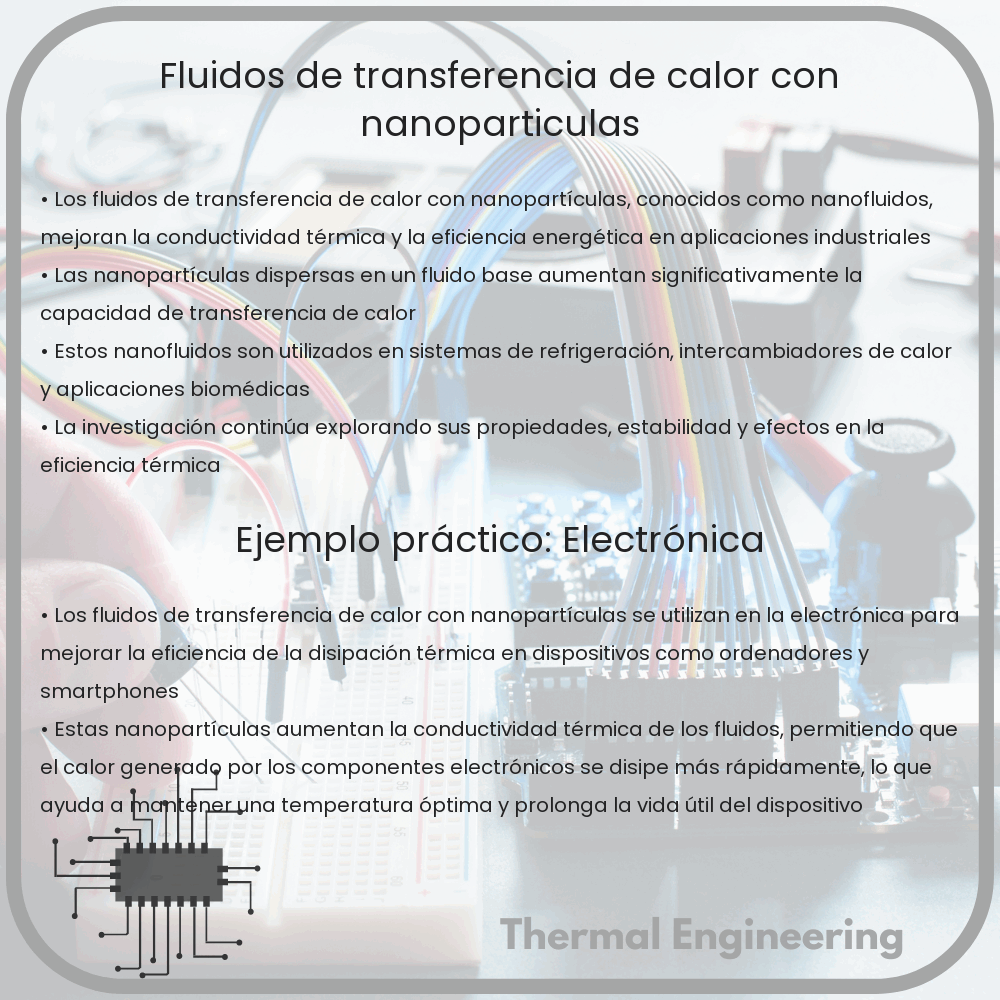 Fluidos de transferencia de calor con nanopartículas