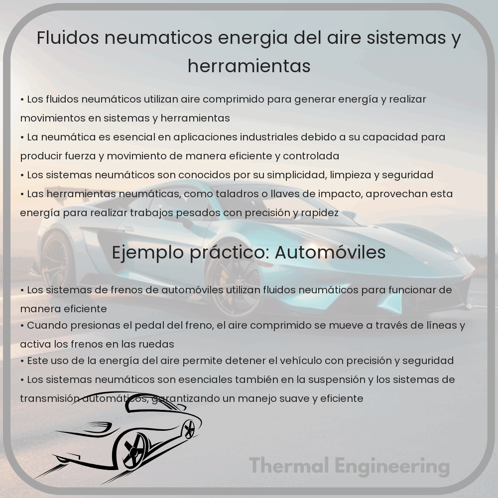 Fluidos Neumáticos | Energía del Aire, Sistemas y Herramientas