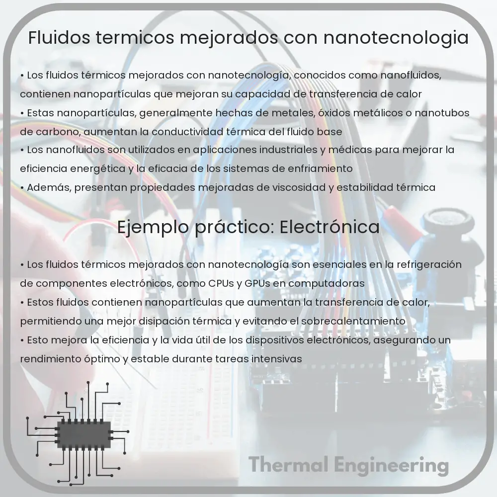 Fluidos térmicos mejorados con nanotecnología
