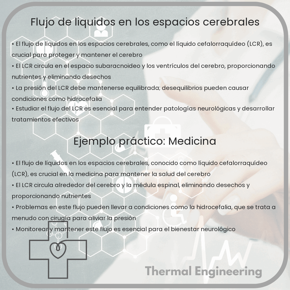 Flujo de líquidos en los espacios cerebrales