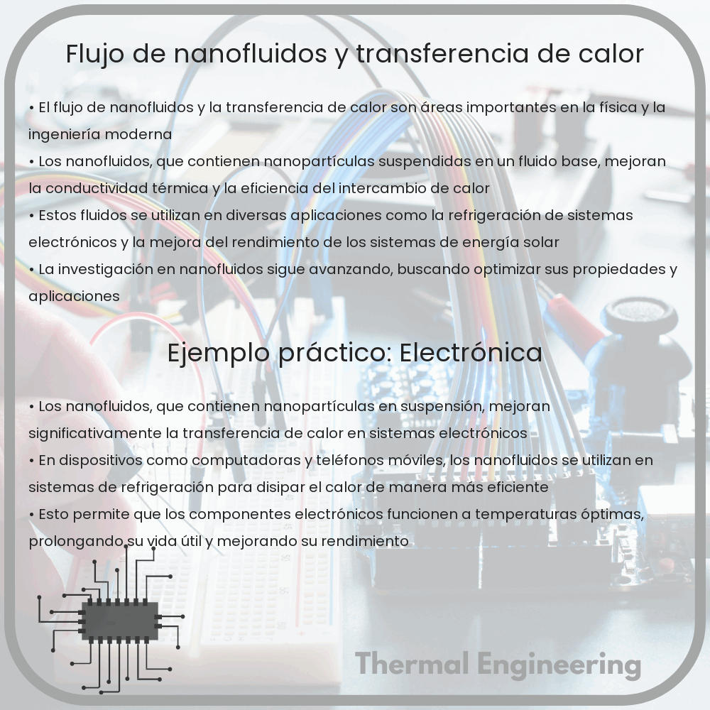 Flujo de nanofluidos y transferencia de calor