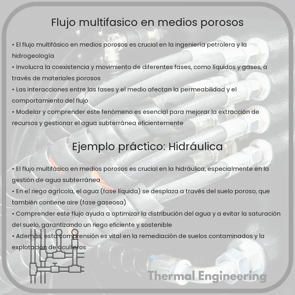Flujo multifásico en medios porosos