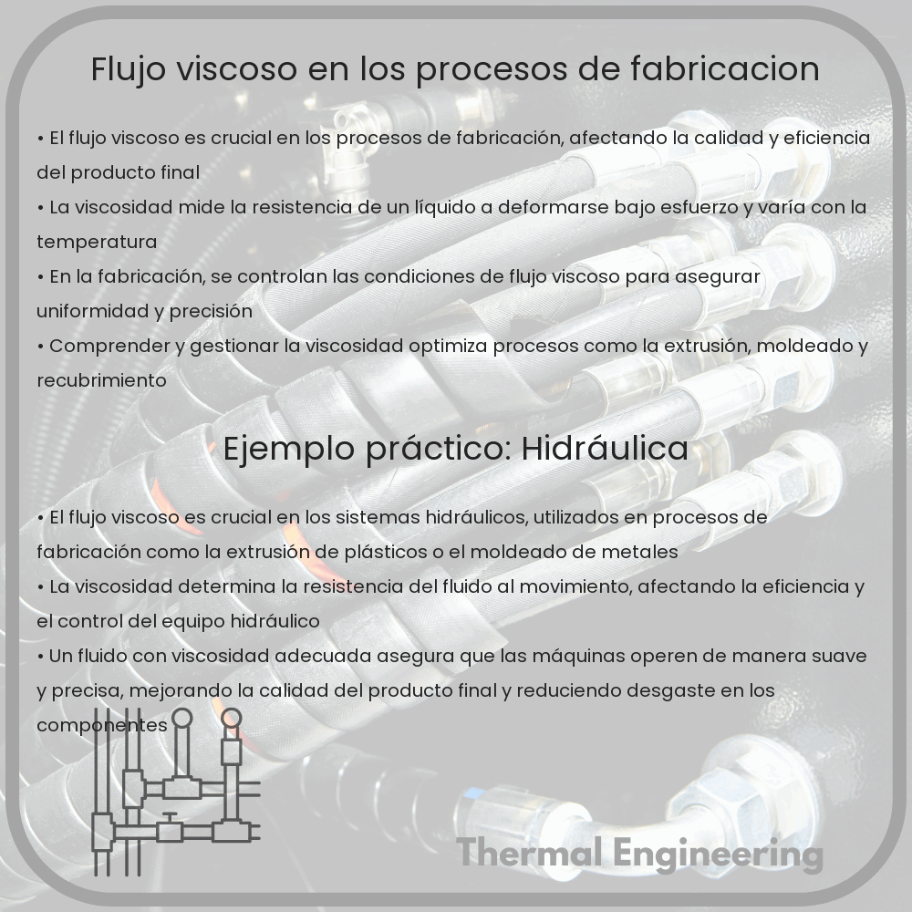 Flujo viscoso en los procesos de fabricación