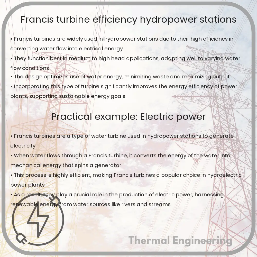 Francis Turbine | Efficiency, Hydropower Stations
