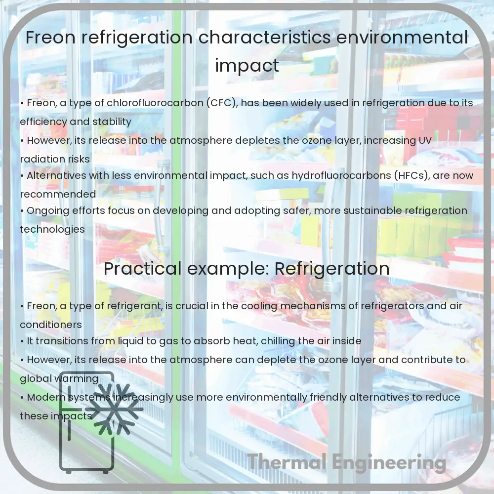 Freon | Refrigeration Characteristics, Environmental Impact