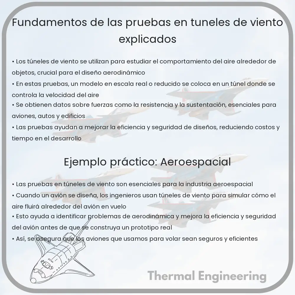 Fundamentos de las Pruebas en Túneles de Viento Explicados