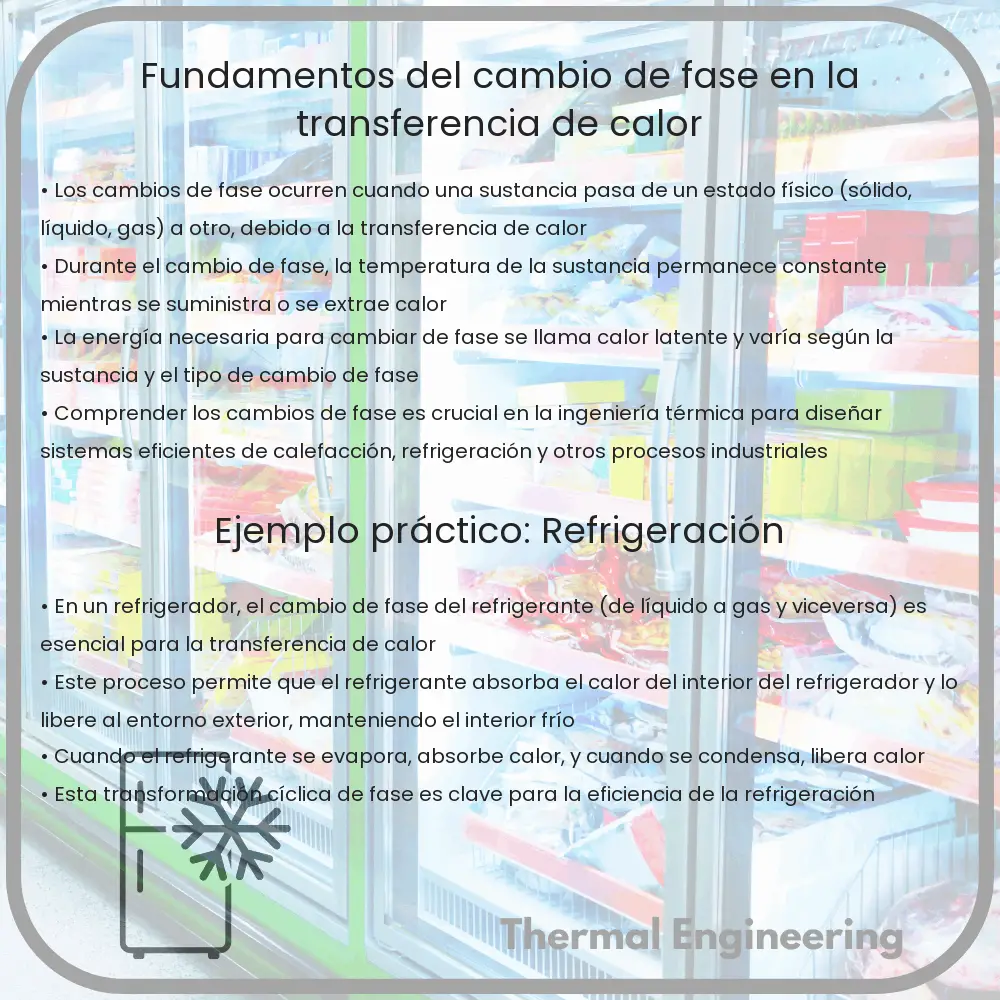 Fundamentos del Cambio de Fase en la Transferencia de Calor