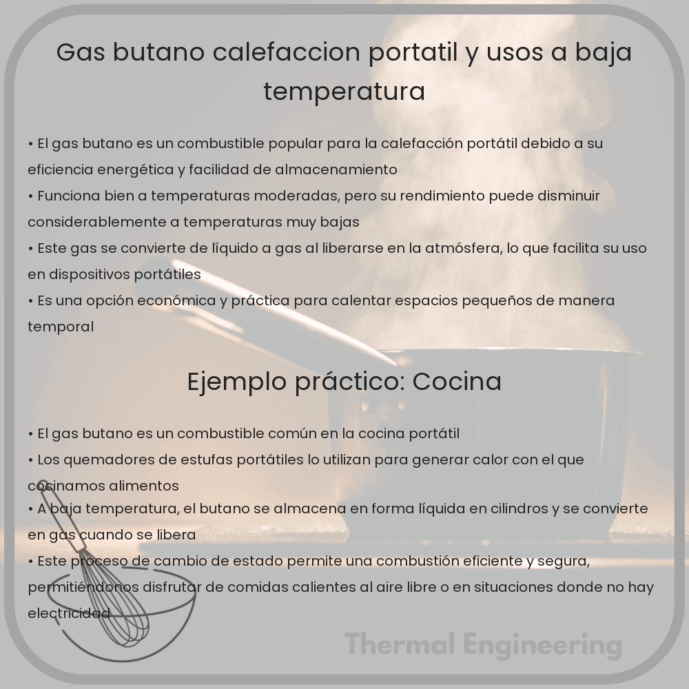 Gas Butano | Calefacción Portátil y Usos a Baja Temperatura