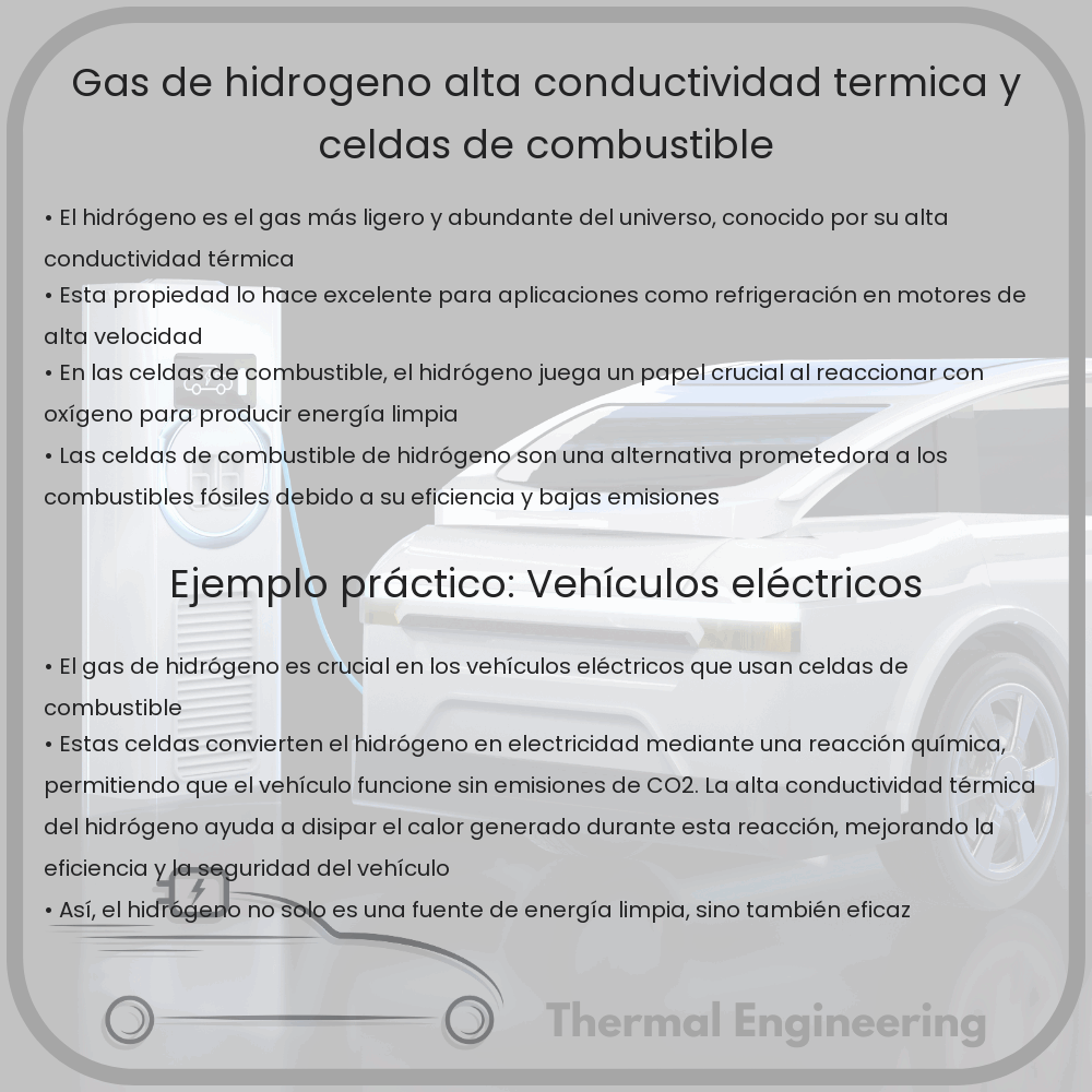 Gas de Hidrógeno | Alta Conductividad Térmica y Celdas de Combustible