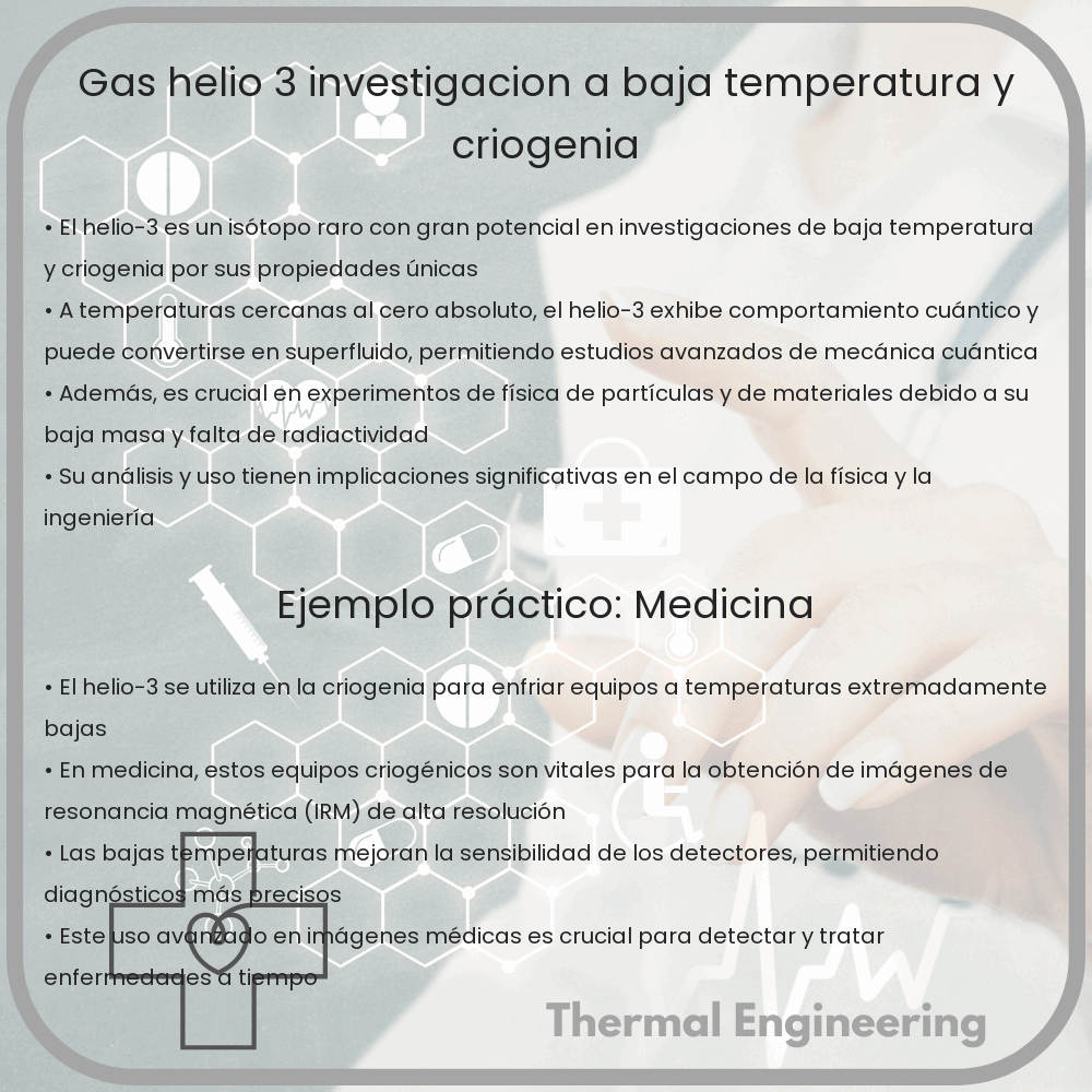Gas Helio-3 | Investigación a Baja Temperatura y Criogenia