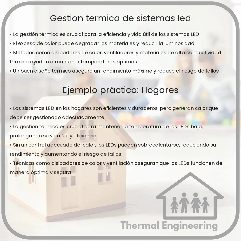 Gestión térmica de sistemas LED