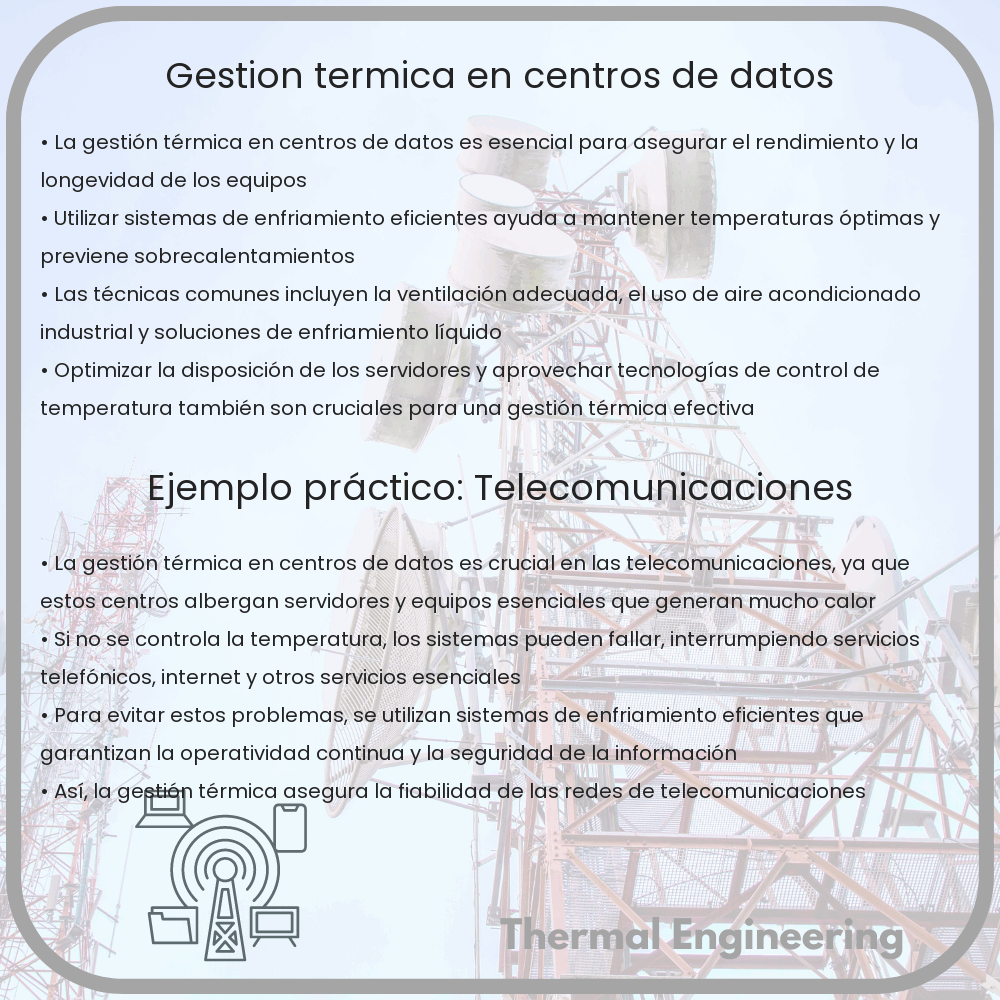 Gestión térmica en centros de datos