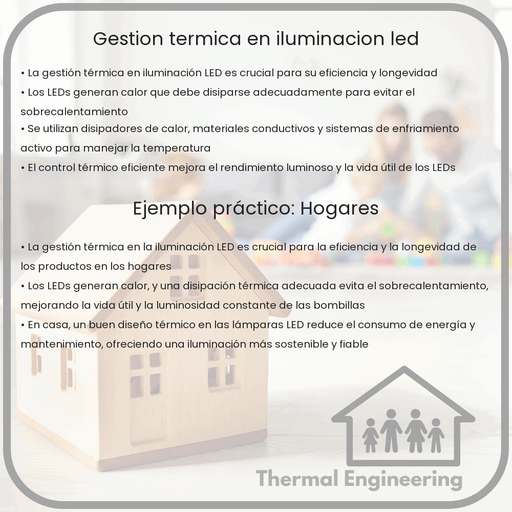 Gestión térmica en iluminación LED