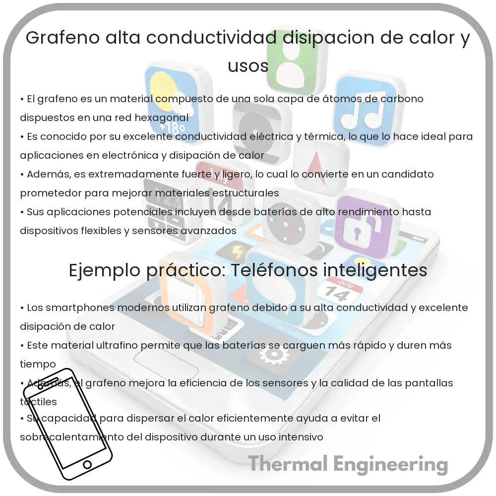 Grafeno | Alta Conductividad, Disipación de Calor y Usos