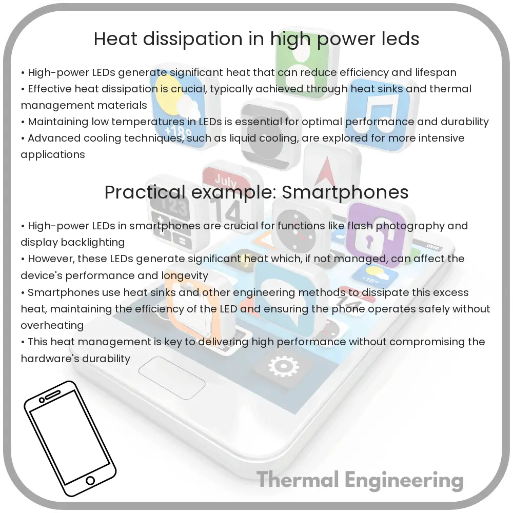 Heat dissipation in high-power LEDs
