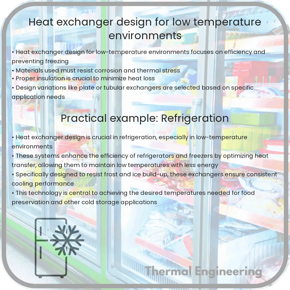Heat exchanger design for low-temperature environments