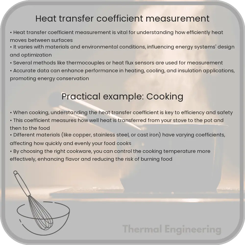 Heat transfer coefficient measurement