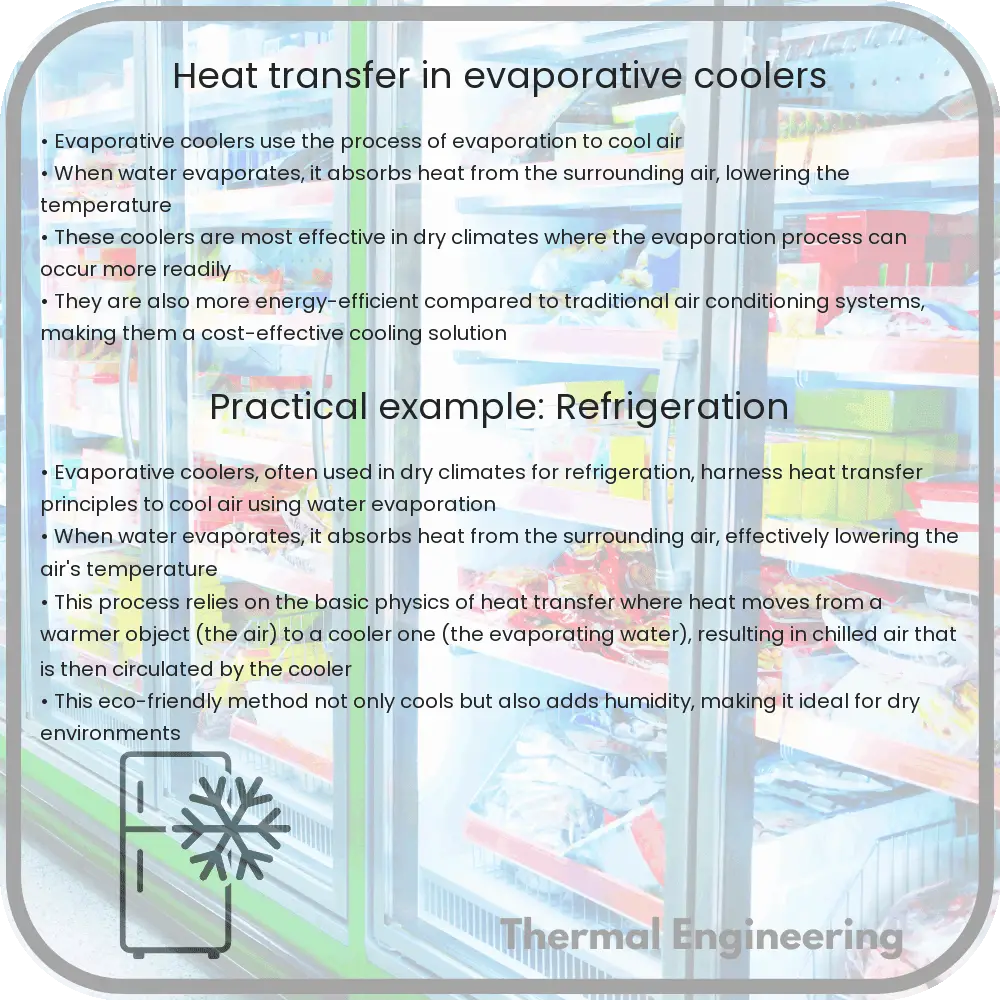 Heat transfer in evaporative coolers