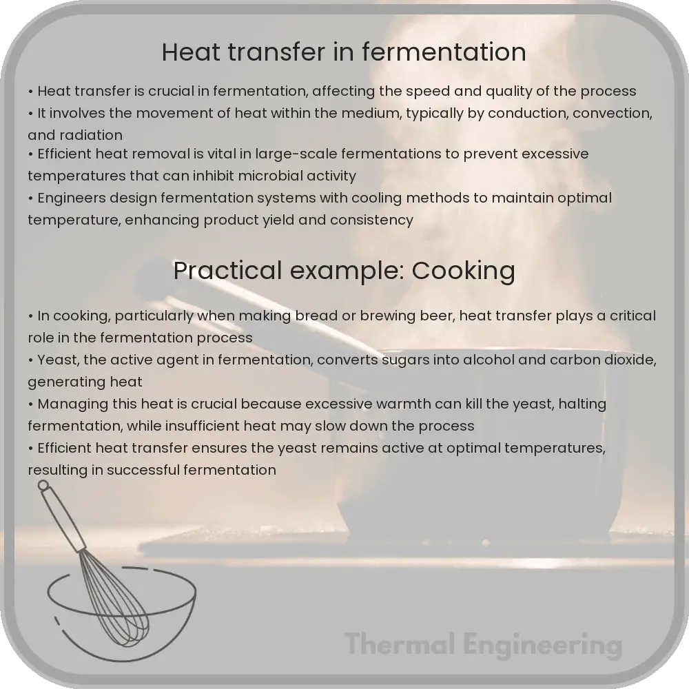Heat transfer in fermentation
