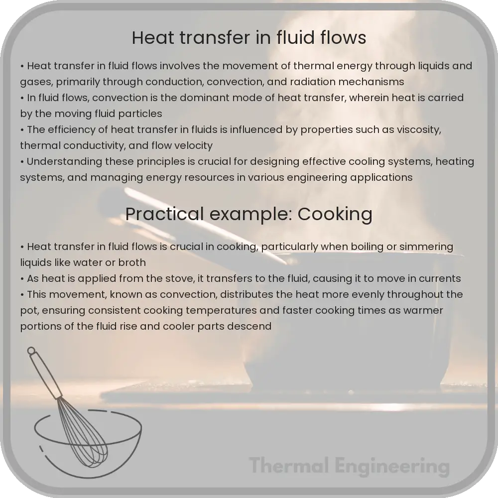 Heat transfer in fluid flows