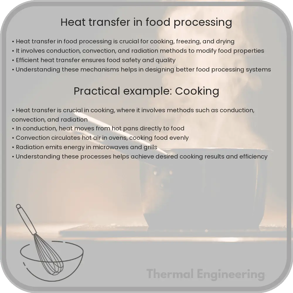 Heat transfer in food processing