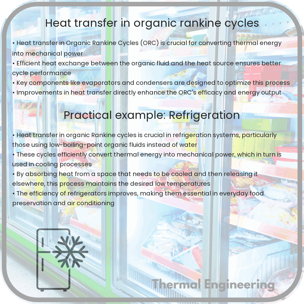 Heat transfer in organic rankine cycles